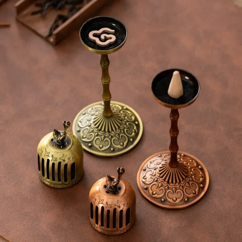 Golden Finch Palace Lamp Alloy Incense Burner Home Indoor Tea Ceremony Supplies Decoration Multi-function Aromatherapy Tool