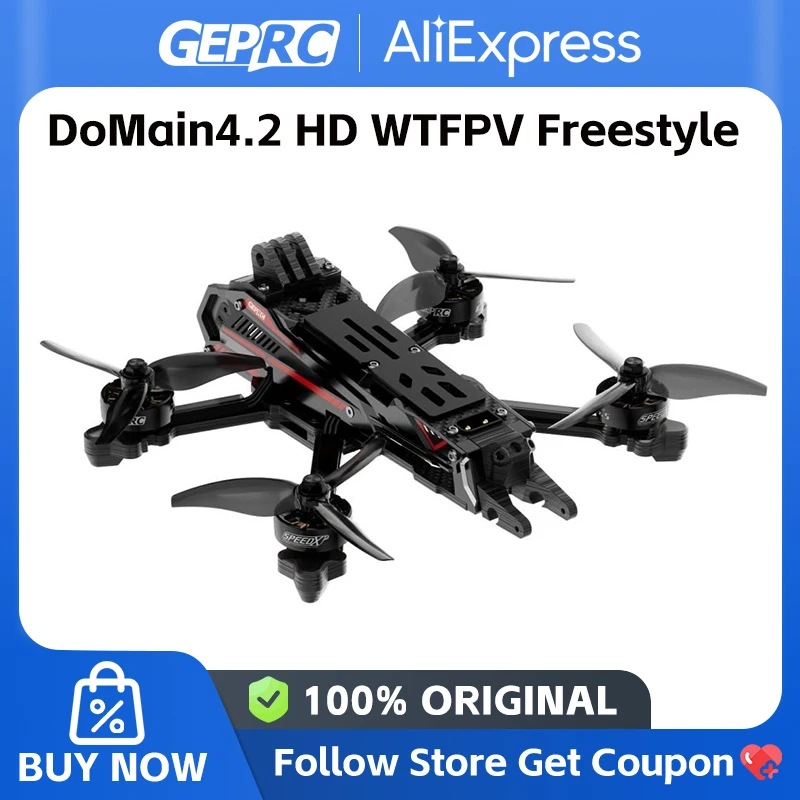 GEPRC DoMain4.2 HD WTFPV Freestyle FPV Drone (Without Cam VTX RX) TAKER F722 SE 55A SPEEDX2 2105.5 2650KV 6S