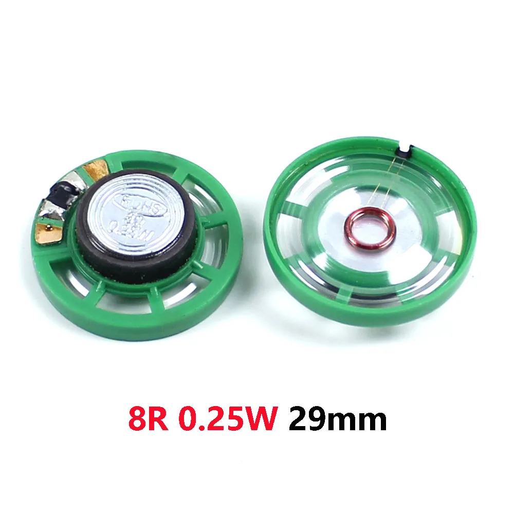 1piece 8 Ohm 0.25W 0.5W 16/32Ohm Horn Loudspeaker 8R 16R 32R 20mm 21mm 23mm 27mm 29mm 36mm 40mm Diameter Loud Speaker