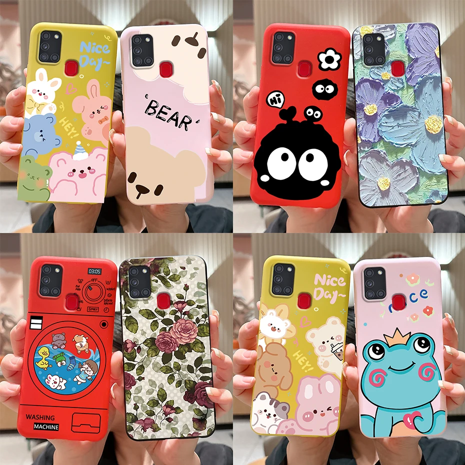 Shockproof Silicone Case for Samsung A21S Case Soft Cartoons Cover for Samsung Galaxy A21 S A 21S A 21 S Samsun Galax A21S Coque