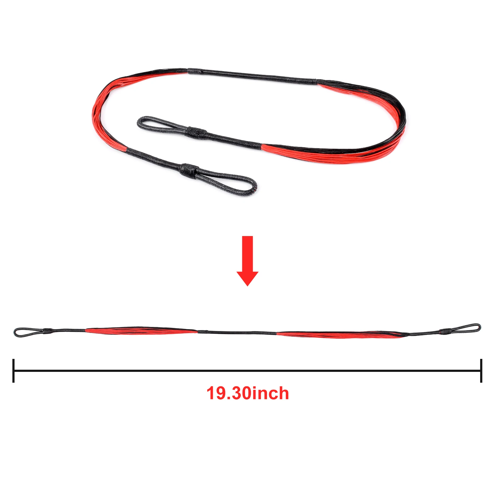 NONE 1 stücke 490mm Bogenschießen Armbrust String 0,025 "1600D für Cobra R9 & Adder Armbrust Bogen Saiten Bogenschießen bogen Jagd Schießen 4