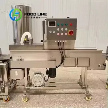 Automatic Fish Fillet Breading Machine for Croquettes and Burger Patty Bread Crumb Coating Equipment Customize