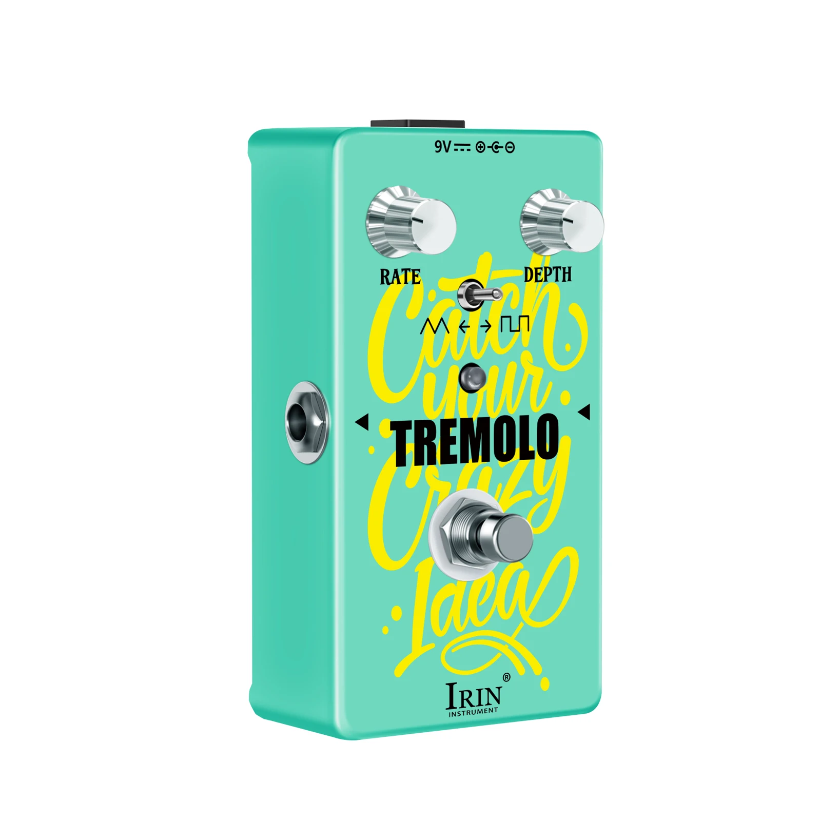 IRIN RA-01 Guitar Tremolo Effect Pedal with LFO Control Waveform Switch Phase Modulation Electric Guitar Parts & Accessories