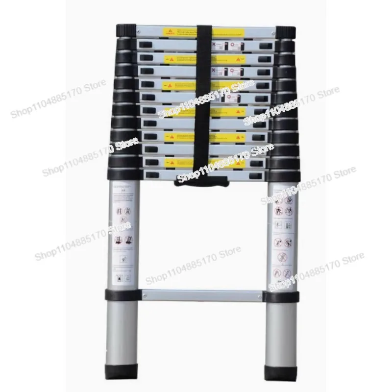 

For 5.3 m 4.9 Meters Aluminum Ladders Portable Straight Ladder Household Folding Extension Telescopic Ladders Stepladder