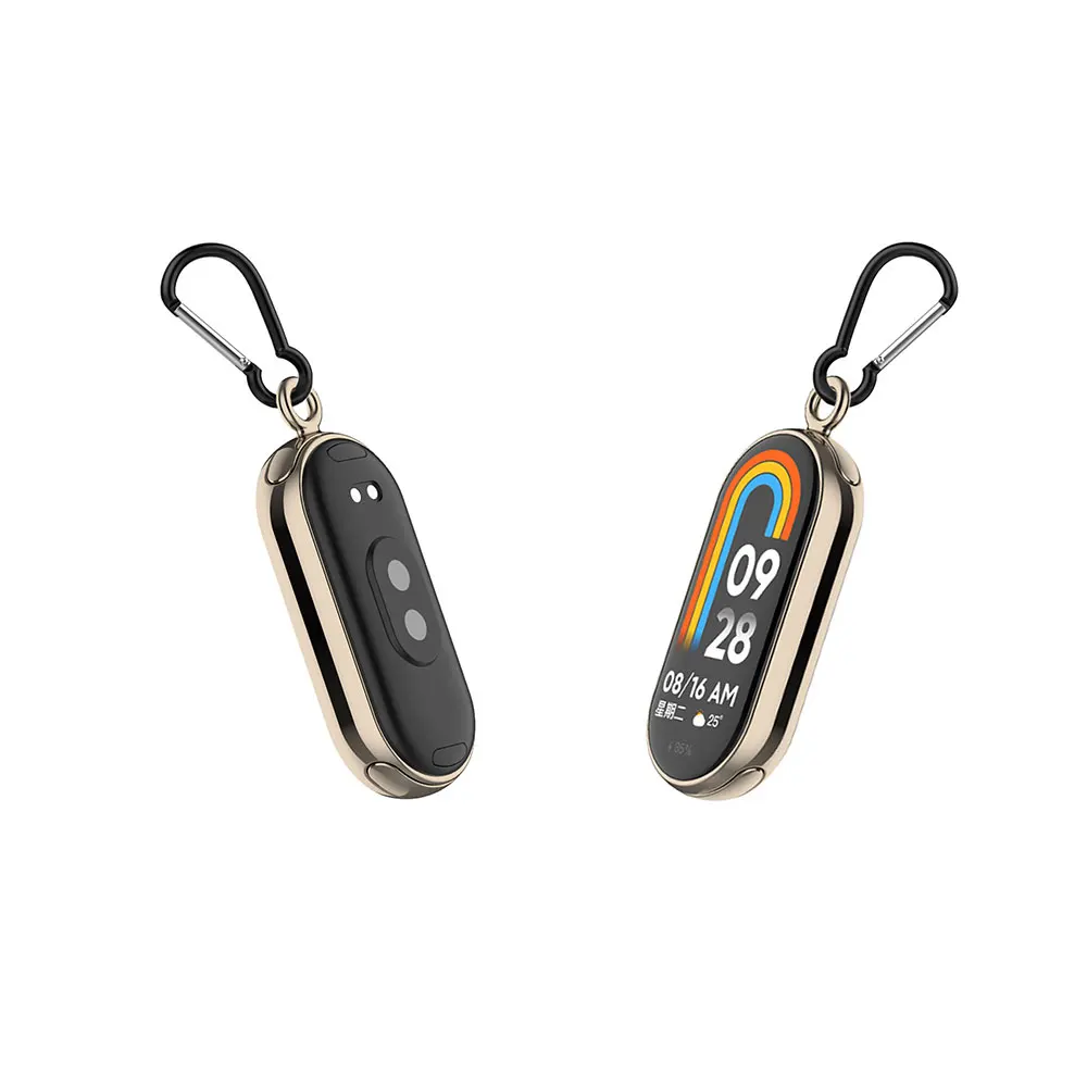 Pendant Necklace For Xiaomi Mi Band 10 9 8 Watch Hanging Neck Bracelet Strap For Mi band 9 Stainless Steel Metal Buckle view 3