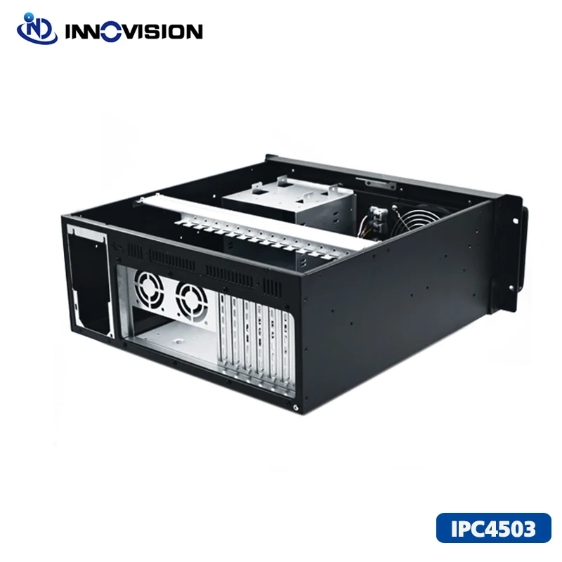 New Economical IPC4503 4U Industrial Server Case OEM logo available 4U rackmount ipc case L450mm Support atx board