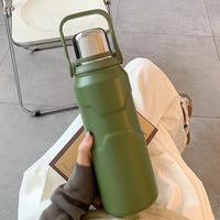 Outdoor Thermos Portable 304 Stainless Steel Vacuum cup Thermal insulation cup Leak-proof Water Bottles 1500ML Large capacity