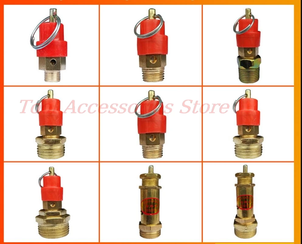 Air Compressor Safety Release Relief Valve Connector Air Gas Pressure Relief Regulator 1KG 3KG 5KG 10KG 15KG 1/8