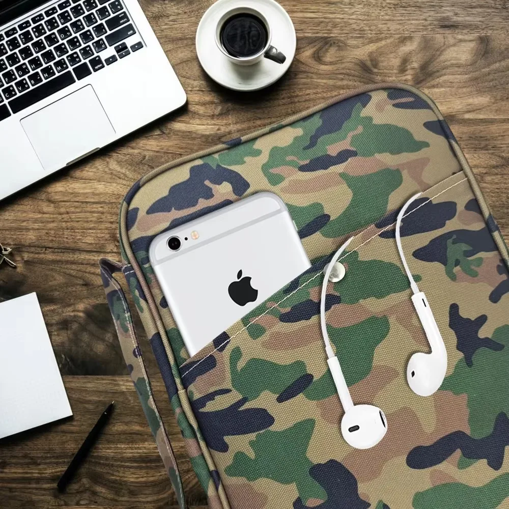 غطاء الكتاب المقدس المقاوم للصدأ، حقيبة الكنيسة، حقيبة الكتاب المقدس الواقية مع مقبض وجيب بسحاب هدية للأب #6