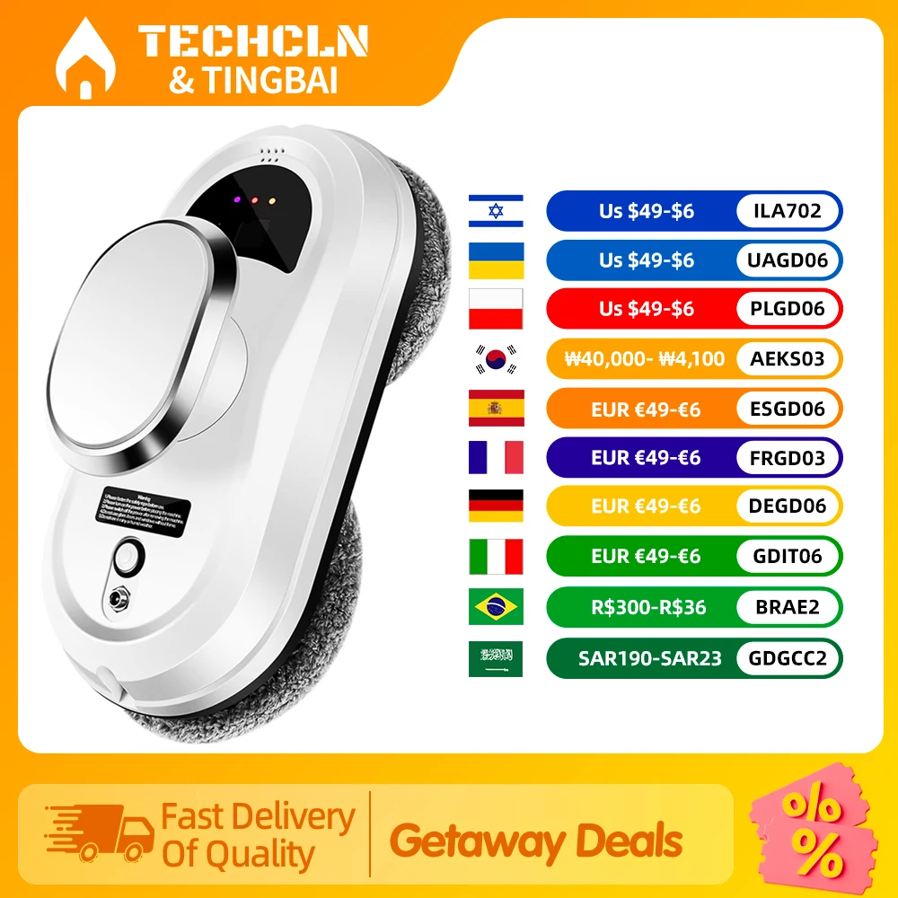 

Intelligent Window Cleaning Robot Vacuum Cleaner Robot Window Cleaner Electric Glass Limpiacristales Remote Control for Home