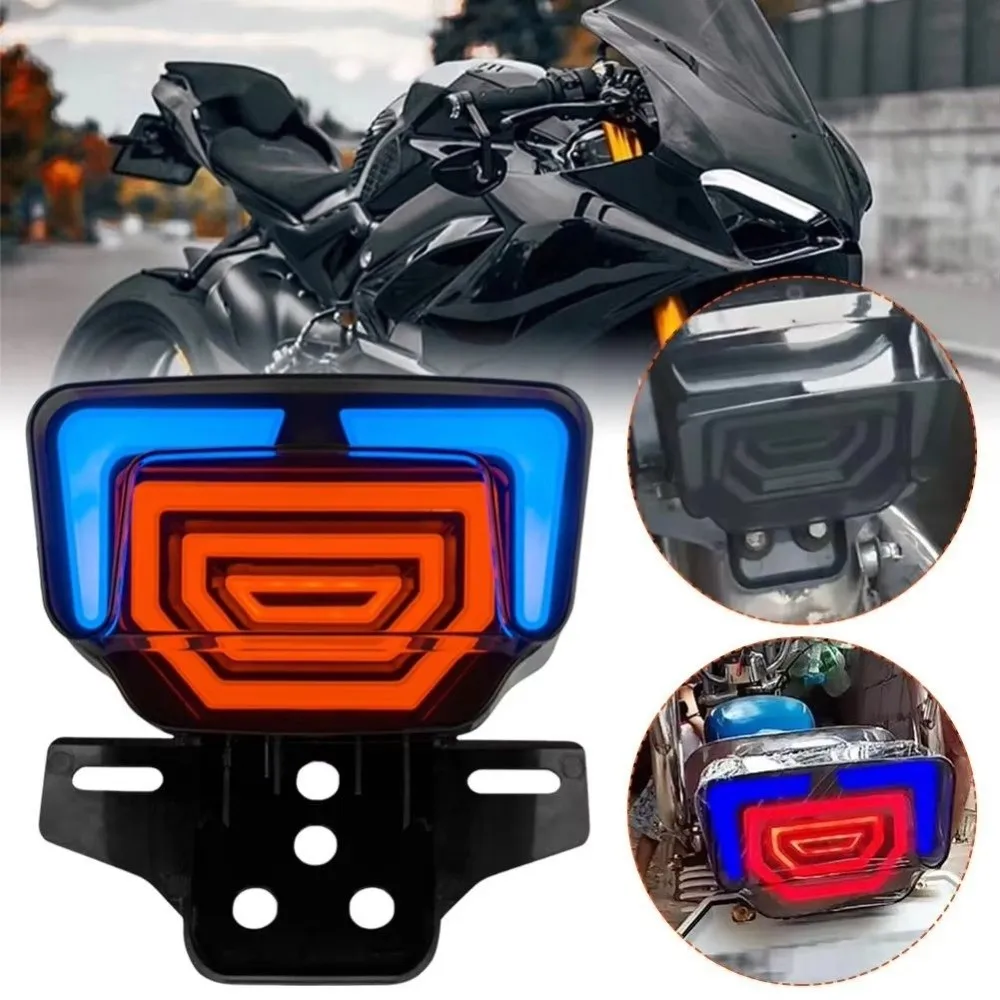 High Quality Waterproof Motorcycle LED Tail Lights Durable High Visibility Turn Signal Light Flashing Light Motorcycle Use