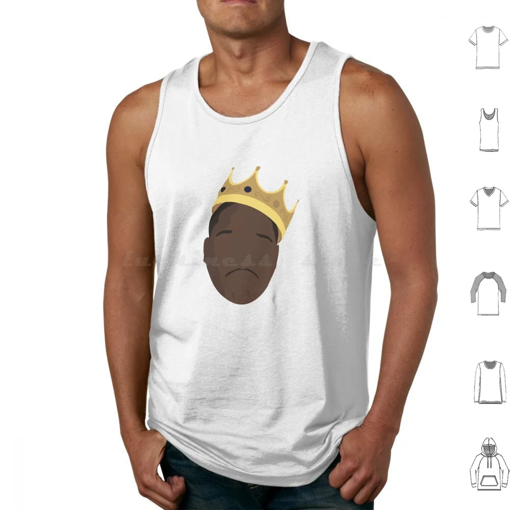 Biggie Vector Tank Tops Vest Sleeveless Sneakers Style Fashion Streetwear Rap Hypebeast Skate Skateboard Basketball