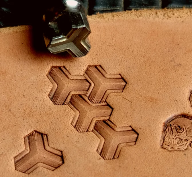 

304 Steel Stamp Mold Vegetable Tanned Leather Hand Knock Mold Tool, Handmade Leather Carving Leather Small Punch