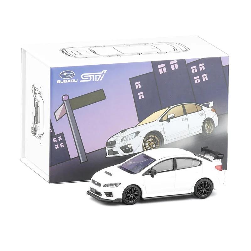 1/64 Collection Edition Subaru impreza WRX STI Alloy Car Model Diecast Metal Toy Car Model Simulation With Retail box Decoration