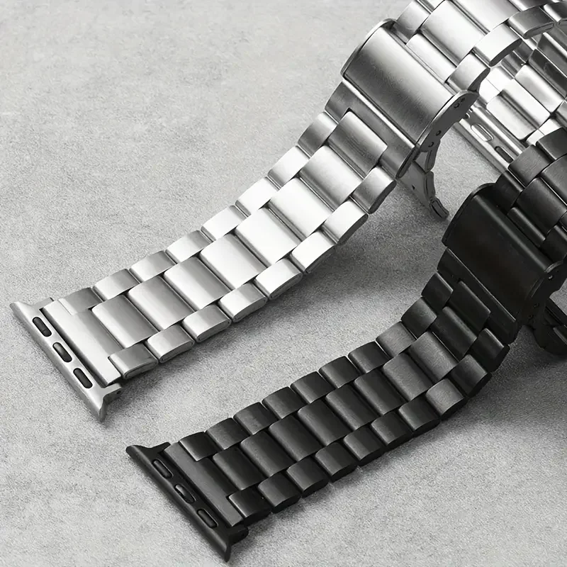 Edelstahlarmband für Apple Watch Band 45 mm 44 mm Ultra 2 49 mm 42 mm-40 mm-41 mm-46 mm Metallarmband Serie 10 9 8 7 6 5 4 3 se