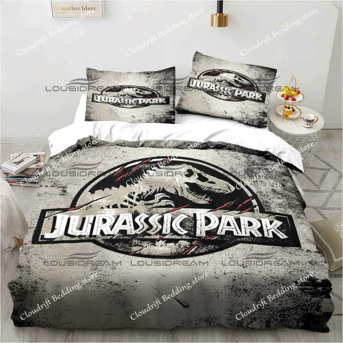 Jurassic Park Bedding Dinasours Twin Bedding Set Comforter Set Bed Duvet Cover Double King Cover Home Textile