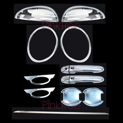 Accessories For Nissan Juke 2011 2012 2014 Chrome Side Lamp Door Handle Mirror Cover Bowl Rear Bumper Trim Car Styling Tuning