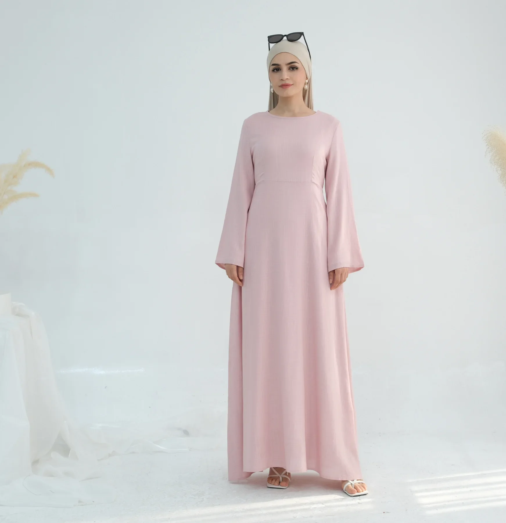 Robes modestes pour femmes Eid robes musulmanes Abaya à lacets Ramadan marocain dubaï Abayas Jalabiya caftan 2025 Robe longue arabe