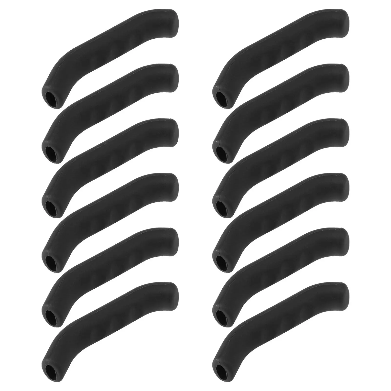 

6Pairs Bicycle Brake Lever Covers Black Tpr Anti-Slip Handle Grip Sleeve Universal Fit for Road Mountain Folding E-Bike Scooter