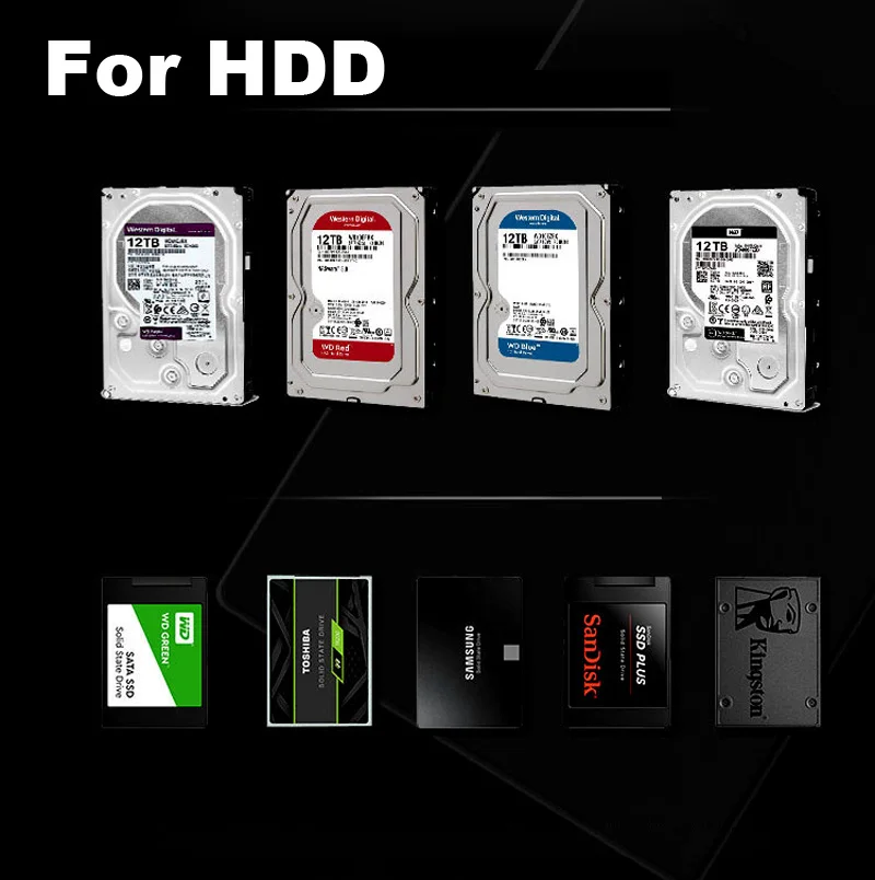 USB 3.0/2.0 HDD Enclosure 2.5 inch Serial SATA SSD Hard Drive Transparent External HDD Case Box For Mobile phone Laptop computer