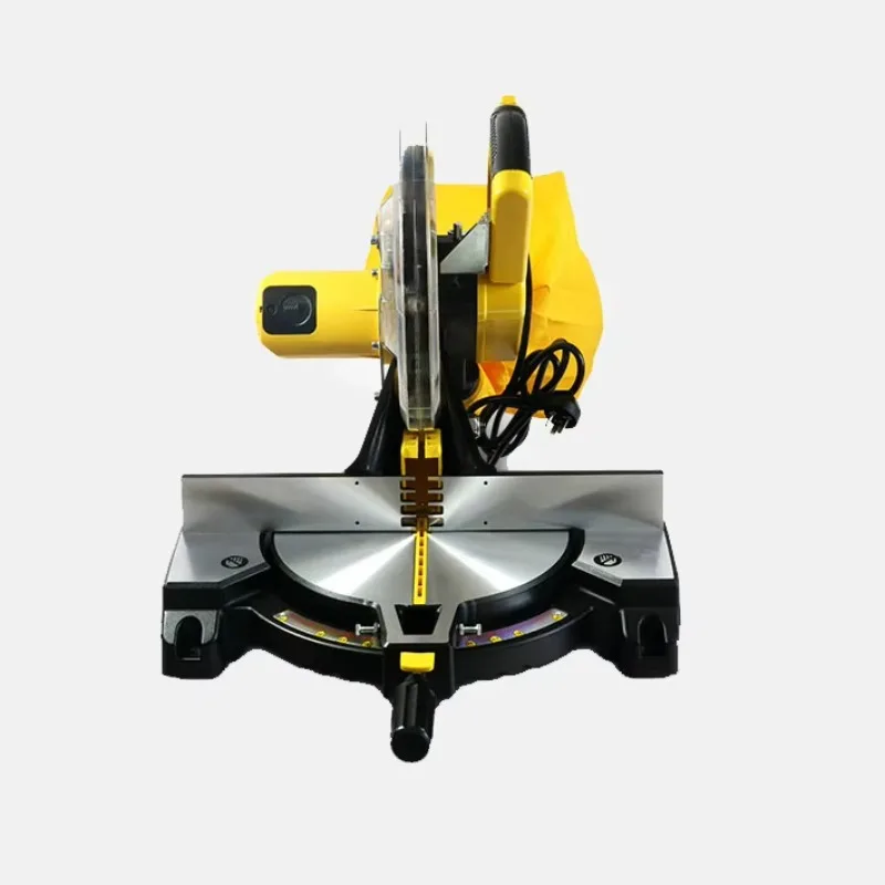 Industrial Single Sliding Miter Saw with Laser Positioning Aim for Wood Aluminum Profile Plastic Cutting