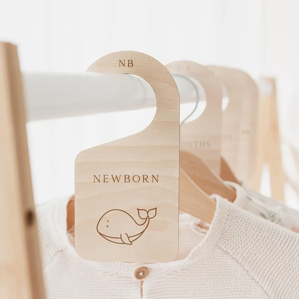 

Set of 6 Baby Wardrobe Dividers Ocean Safari Woodland Theme Clothes Dividers Nursery Decor Organisation Cute Baby Shower Gifts