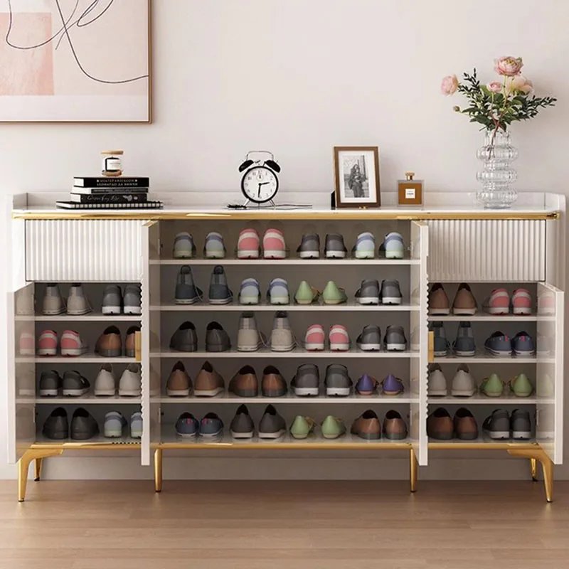 Shelf Cupboard Shoe Cabinet Standing Corner Kitchen Space Saving Shoe Cabinet Mobile Meubles Chaussures Minimalist Furniture