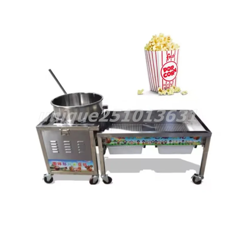 

Large Capacity Stainless Steel Popcorn Popper Pop Corn Maker Machine Manual Gas Popcorn Maker for Sale