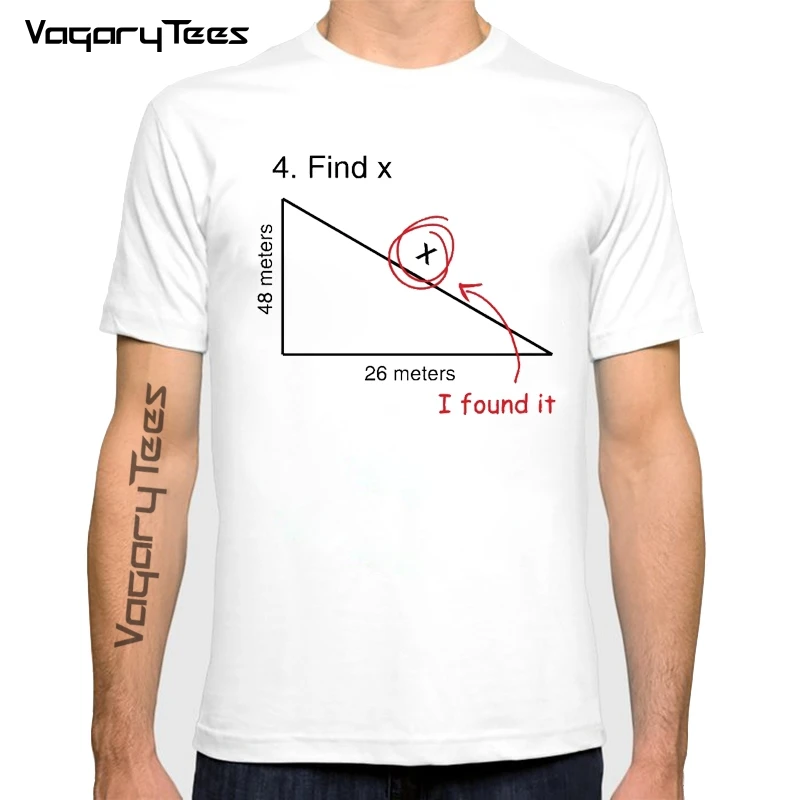 Find X T Shirt Funny Variable Math Test Question Witty Response Tee Unisex Summer Casual Fashion T-shirt Cool Streetwear