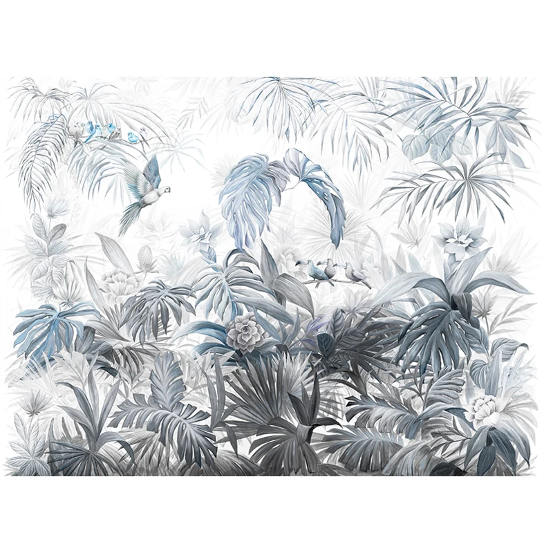 custom Southeast Asia Tropical Plant Landscape Wallpaper Guest Restaurant Bedroom Sofa Background Mural Hotel art 3D wall paper