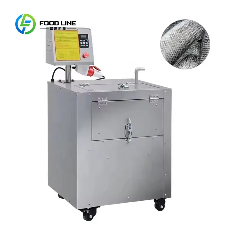 Customized Small Footprint Low Voice Durable Restaurant Labor Saving Fish Scale Remover Metal Machine Multi-scenario Application