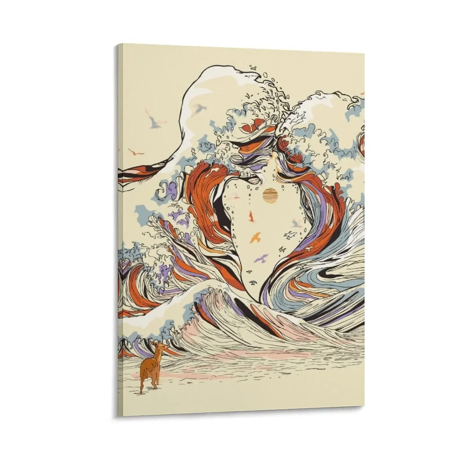 

The Wave of Love Canvas Painting art Bedroom deco decorative picture for living room