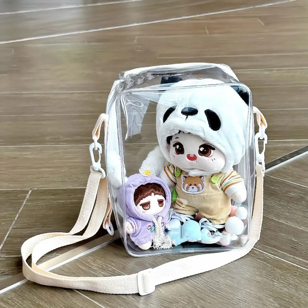 Creative Transparent Doll Outdoor Bag High-capacity PVC Ita Bag Display Pouch Gift Shoulder Bag