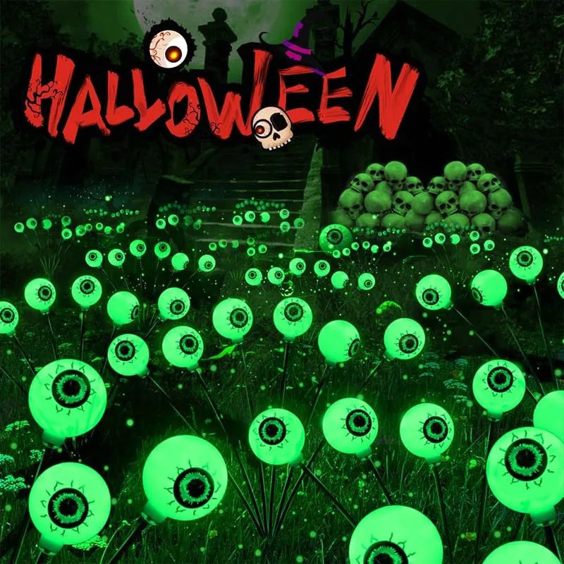 

Halloween LED Solar String Lights Eyeball Lights Halloween Eyeball Outdoor Garden Holiday Decoration Christmas Light String
