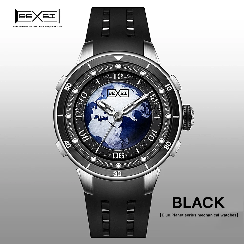 BEXEI/Pisai Blue Planet Series Fashion Automatic Men's Mechanical Watch