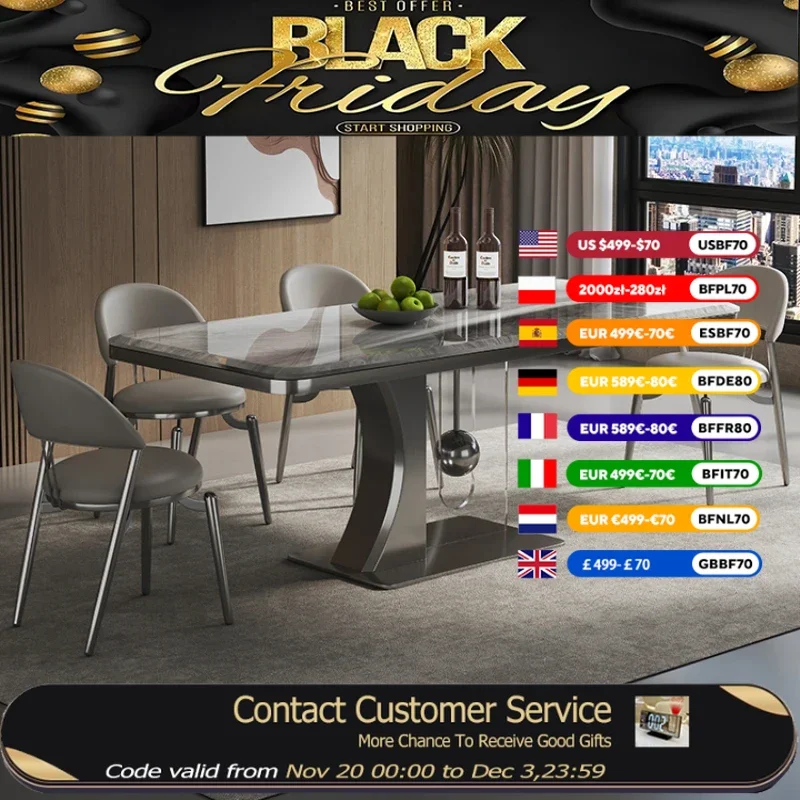 

Designer Waterproof Party Table Set Study Unique Office Living Room Table Salon Modern Nordic Mesa Para Comedor Furniture Home