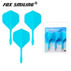 FOX SMILING 3pcs Dart Flight Tail Wing With Dart Shaft Two In One 2BA Screw Durable Anti-fall Dart Accessories