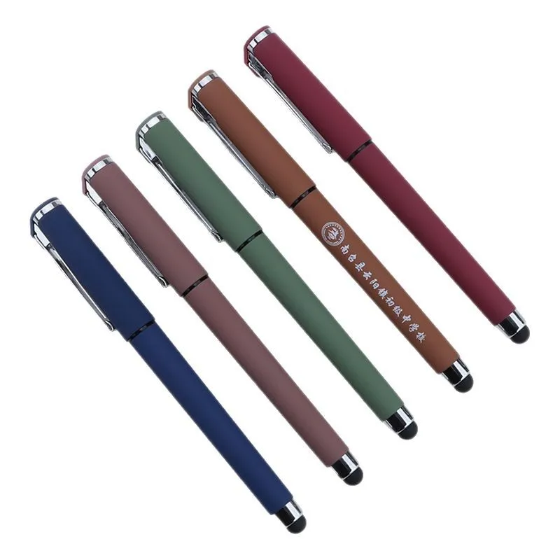 High End Business Retro Color Heavy Touch Signature Ballpoint Pen Can Print LOGO Advertising Gift Pen Multifunctional Touch Pen
