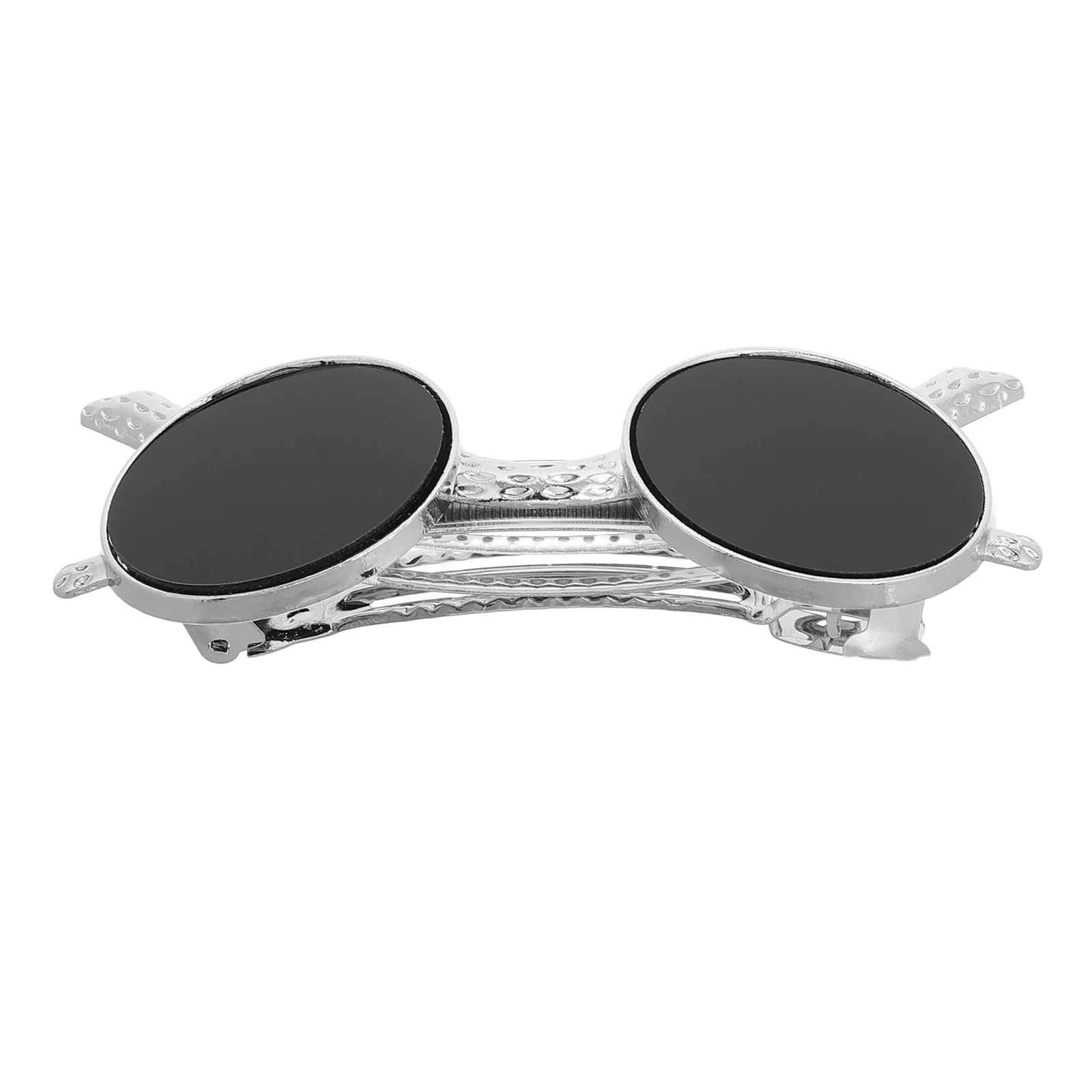 

Black Sunglasses Hair Clip Vintage Metal Spring Clip Barrette Ponytail Holder Hairpin Cute Retro Hair Accessories for Women