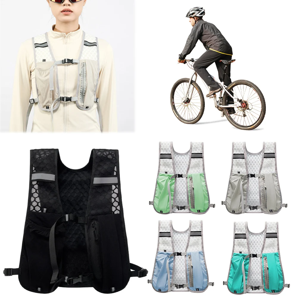 

Outdoor Lightweight Hydration Vest Breathable Running Vest Bag Waterproof Nylon Cycling Backpack Camping Sports Backpack