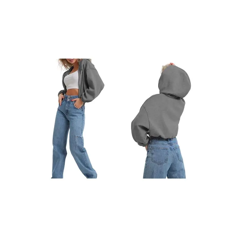 

CYL-женские толстовки на молнии Y2K, осенняя мода, толстовки с капюшоном и длинными рукавами, повседневная куртка, зимняя одежда