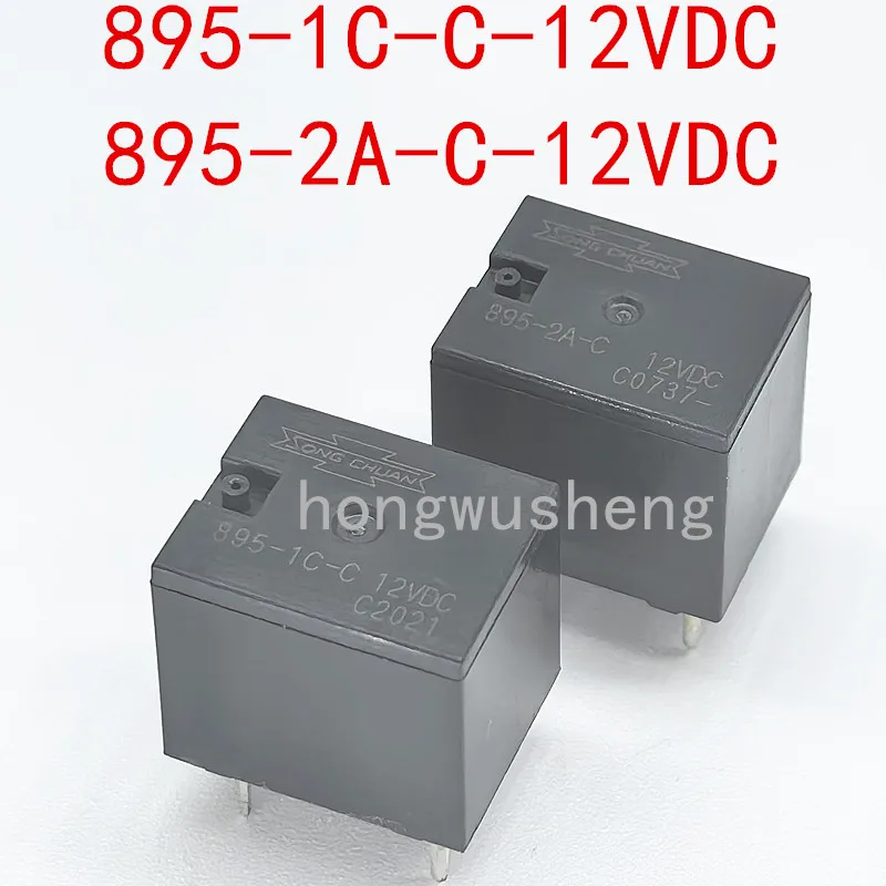 100% New 2pcs  895-1C-C-12VDC  895-2A-C-12VDC  relay