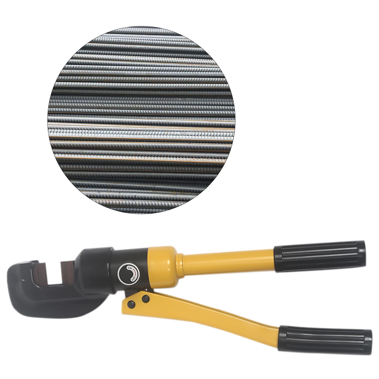 Iron Rebar-Cutting Tool Cut Steel Bars Indispensable Tool Manual Hydraulic Steel Bar Cutting Tool Portable Steel Bar Shears
