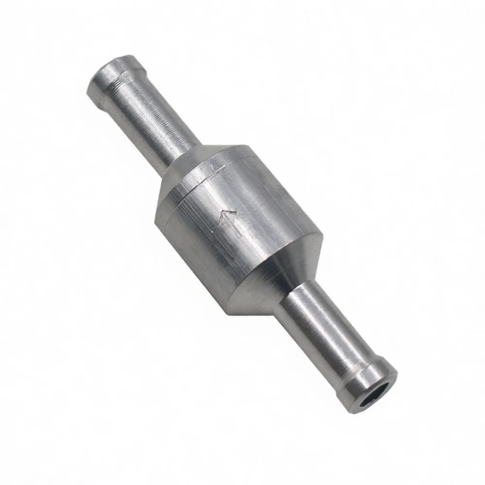 Aluminum Alloy Fuel Non Return One Way Check Valve For Automotive Boat Diesel Pipeline System Inline Valve Part