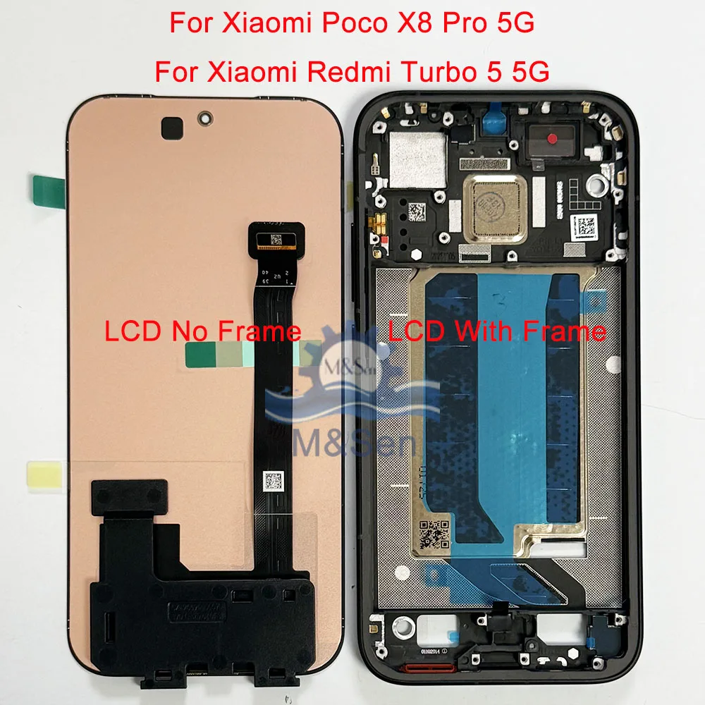 display-lcd-amoled-originale-per-xiaomi-redmi-turbo-5-5g-poco-x8-pro-5g-schermo-lcd-con-cornice-e-digitalizzatore-per-redmi-turbo-5-max-pocox8-pro-max