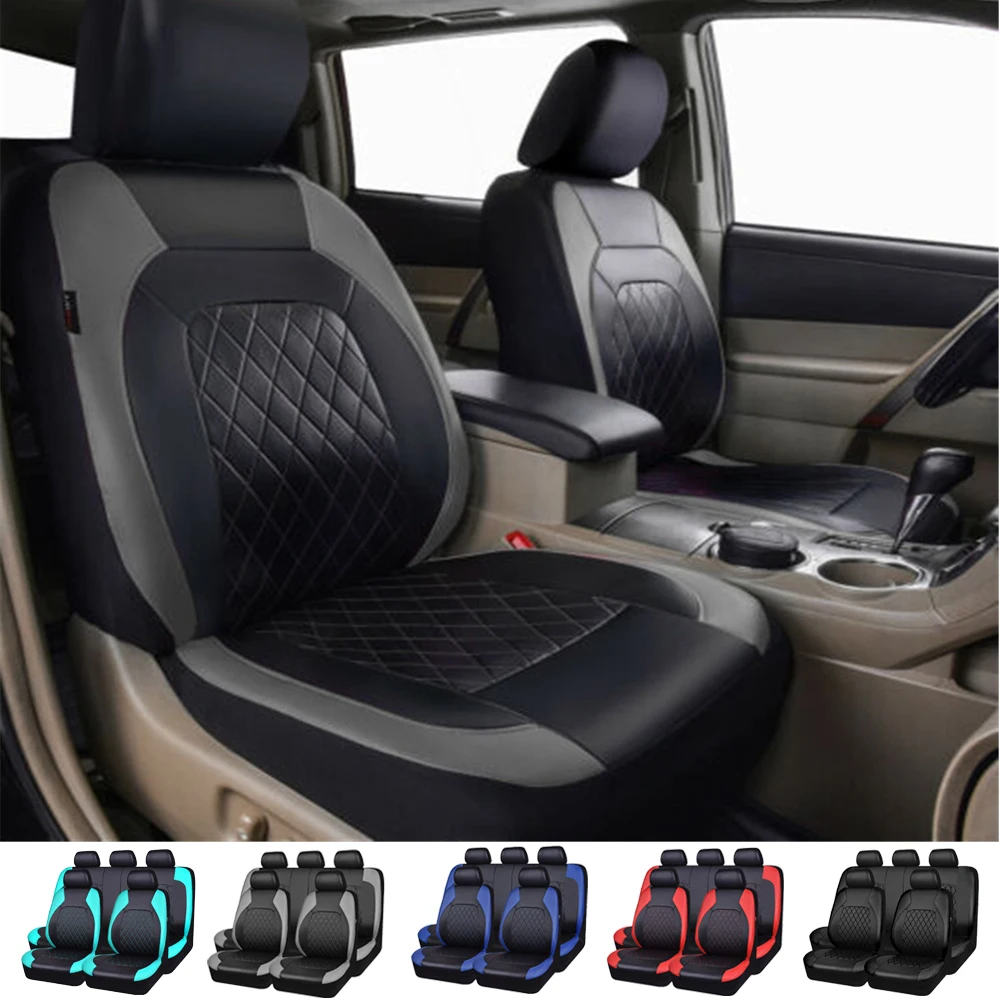 Car Cushion Seats For Hyundai i30 Creta Tucson ix35 Solaris Elantra Santa Fe Kona i40 Getz Palisade PU Leather Car Seat Covers