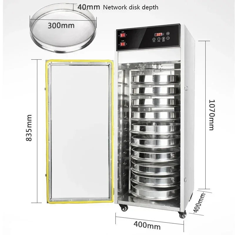 2025 20 Layer Large Rotary Dehydrator Commercial Food Dryer Fruit Tea Vegetable Pet Air Dryer Sausage Food Dryer Household Food