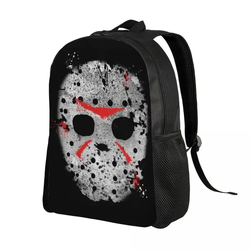 Custom Horror Movie Character Killer zaini Halloween Film College School borse da viaggio uomo donna Bookbag adatto a Laptop da 15 pollici