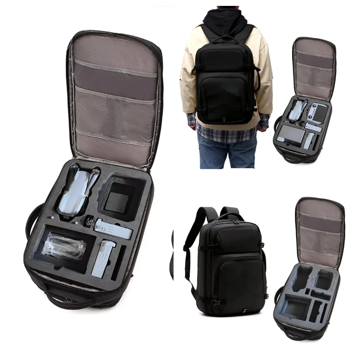 

For DJI AIR3 15 Inch Laptop Organizer Bag Storage Bag Large-Capacity Shoulder Bag Backpack