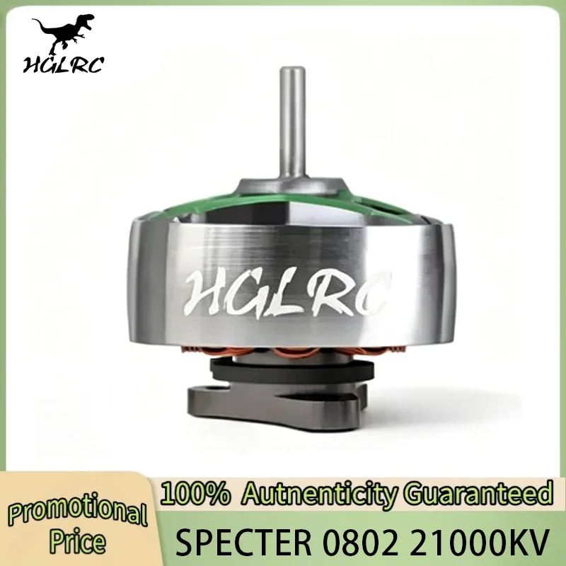 HGLRC SPECTER 0802 Brushless Motor 21000KV 1S LIPO Compatible 31mm/41mm Propeller for FPV Freestyle Tinywhoop Drone